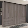 Wohnen Kleiderschränke|Schränke<Komfort Kleiderschrank mit acht Schubladen - Crenba