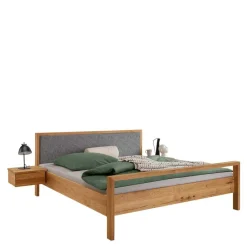 Wohnen Betten<Komfort-Einzelbett in 140x200 aus Wildeiche - Martinez