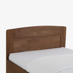 Wohnen Betten<Komfort-Einzelbett Kienta aus Buche nussbaumfarben geölt