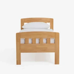 Wohnen Betten<Komfort-Einzelbett Label aus Massivholz Buche klar lackiert