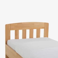 Wohnen Betten<Komfort-Einzelbett Label aus Massivholz Buche klar lackiert