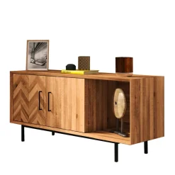 Wohnen Tv & Hifi-Möbel|Lowboards<Kommode mit 2 Türen & Fach aus Wildeiche - Kerfa
