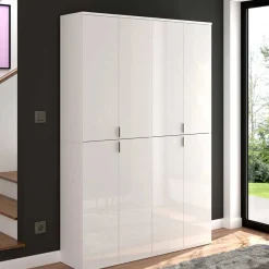 Wohnen Kleiderschränke|Schränke<Kompakter Kleiderschrank 122x193x34 cm - Ejulia (zweiteilig)