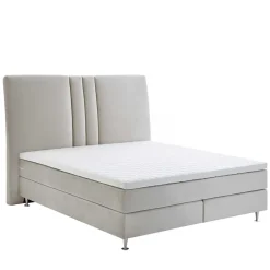 Wohnen Betten<Komplett Boxspringbett in Creme - Skowera