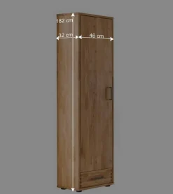 Wohnen Garderoben<Komplett Flureinrichtung aus Holz - Teano (fünfteilig)