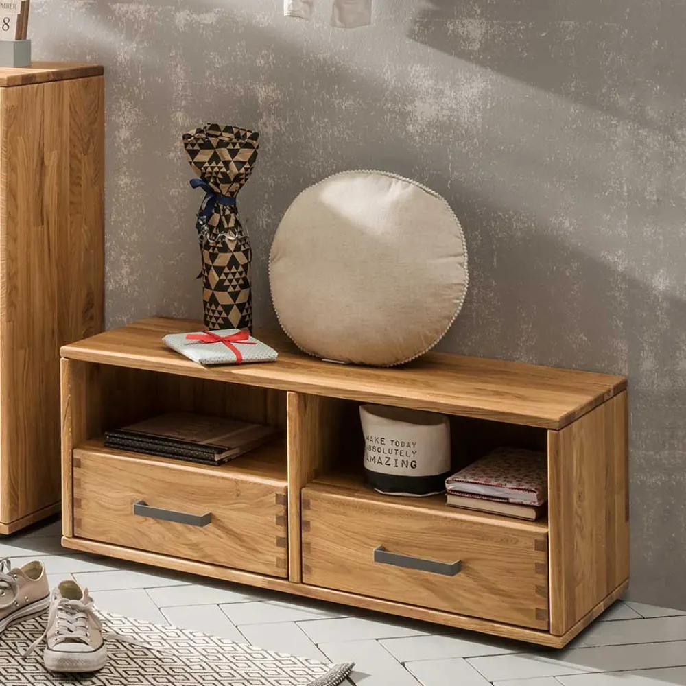 Wohnen Garderoben<Komplett Flureinrichtung aus Holz - Teano (fünfteilig)