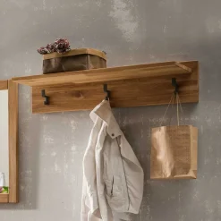 Wohnen Garderoben<Komplett Flureinrichtung aus Holz - Teano (fünfteilig)