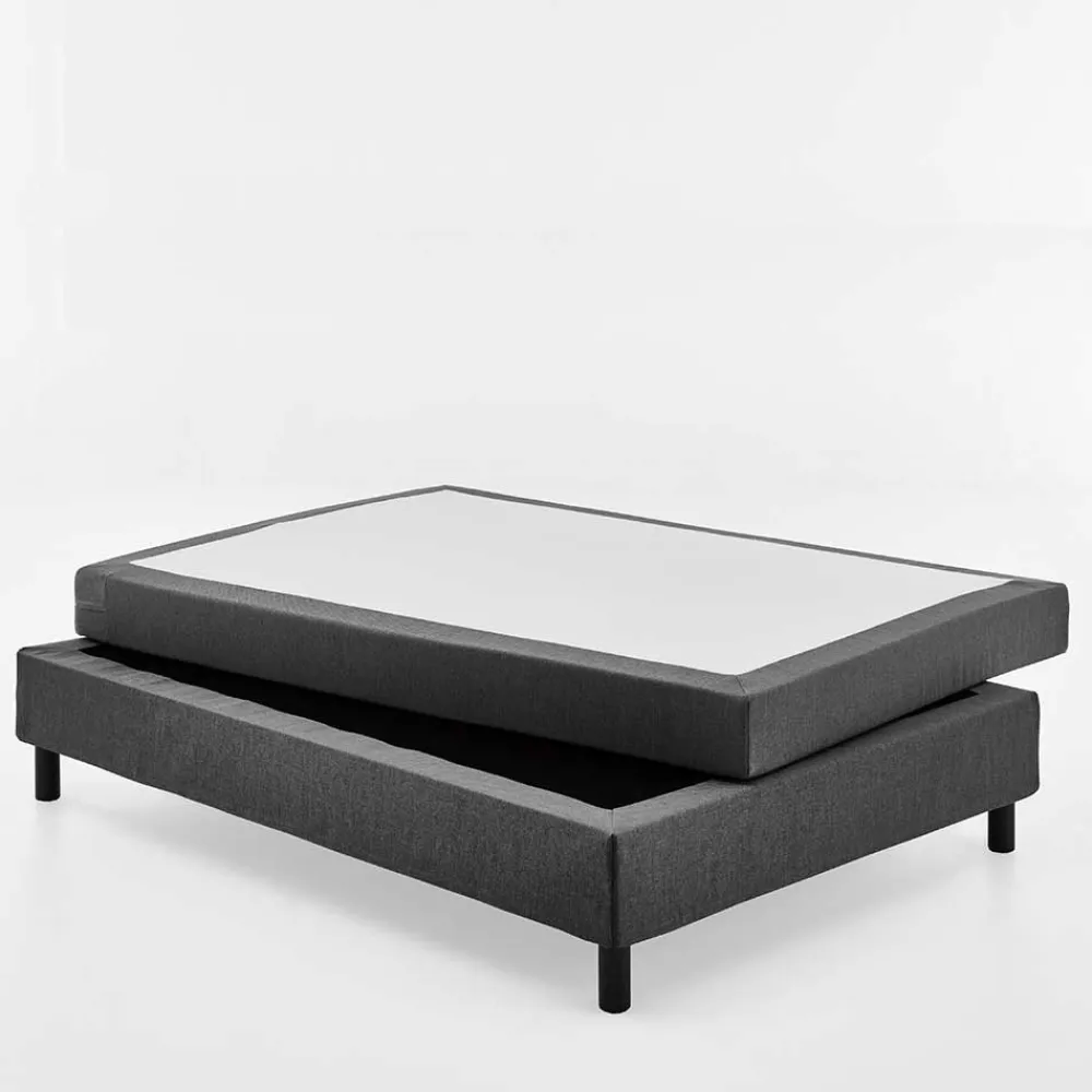 Wohnen Betten<Komplettbett in Anthrazit für Dachzimmer - Condo