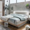 Wohnen Betten<Kunstleder Design Bett mit Licht am Kopfteil - Crascanu
