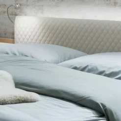 Wohnen Betten<Kunstleder Design Bett mit Licht am Kopfteil - Crascanu