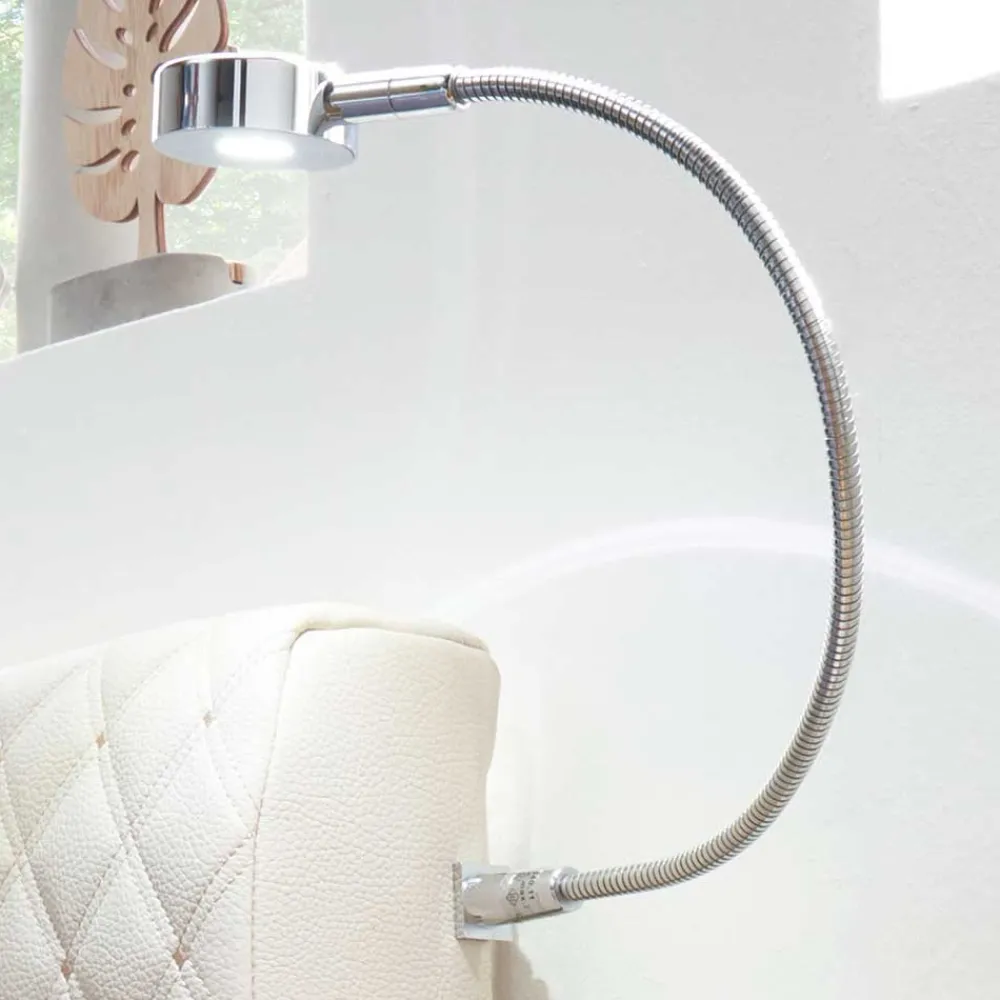 Wohnen Betten<Kunstleder Design Bett mit Licht am Kopfteil - Crascanu