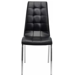Wohnen Stühle<Kunstleder Esstischstühle in Schwarz - Stufanias (2er Set)