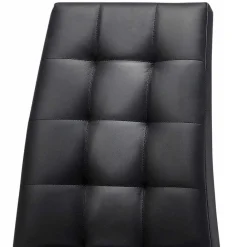 Wohnen Stühle<Kunstleder Esstischstühle in Schwarz - Stufanias (2er Set)