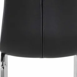 Wohnen Stühle<Kunstleder Esstischstühle in Schwarz - Stufanias (2er Set)