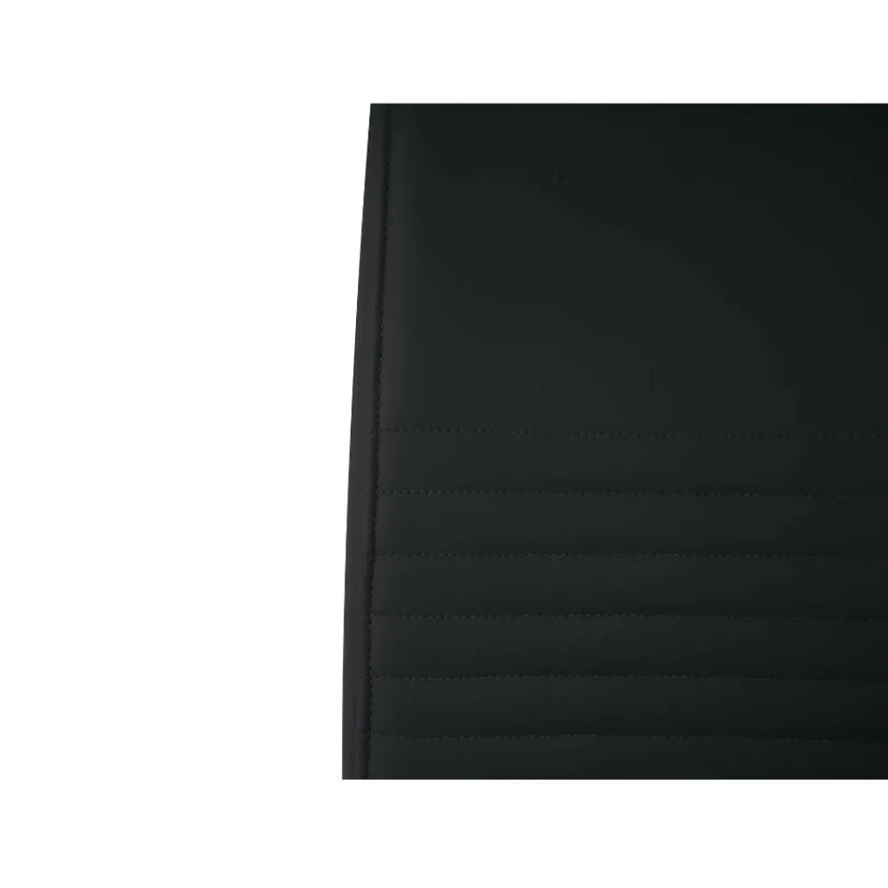 Wohnen Stühle<Kunstleder Freischwinger in Schwarz - Pencras (2er Set)