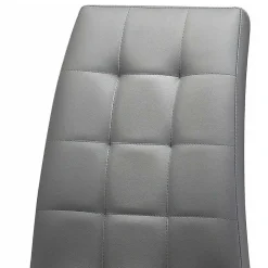 Wohnen Stühle<Kunstleder Küchenstühle in Grau - Alonso (2er Set)