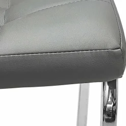 Wohnen Stühle<Kunstleder Küchenstühle in Grau - Alonso (2er Set)