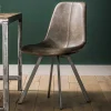 Wohnen Stühle<Kunstleder Schalenstühle in Taupe - Winary (4er Set)