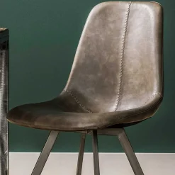 Wohnen Stühle<Kunstleder Schalenstühle in Taupe - Winary (4er Set)