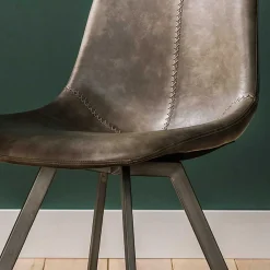 Wohnen Stühle<Kunstleder Schalenstühle in Taupe - Winary (4er Set)