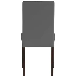 Wohnen Stühle<Kunstleder Stühle in Grau mit Wenge - Burina (2er Set)