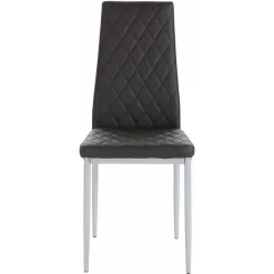 Wohnen Stühle<Kunstleder Stühle mit hoher Lehne - Sanura (Set)