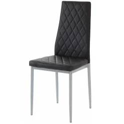 Wohnen Stühle<Kunstleder Stühle mit hoher Lehne - Sanura (Set)