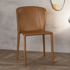 Wohnen Stühle<Kunstleder Stuhl komplett bezogen - Matrera (2er Set)