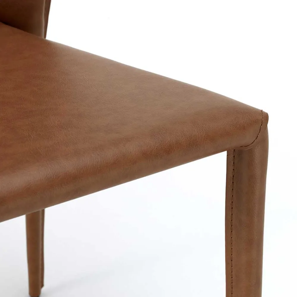 Wohnen Stühle<Kunstleder Stuhl komplett bezogen - Matrera (2er Set)