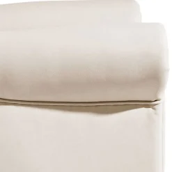 Wohnen Sessel<Kunstleder Wohnzimmersessel in Beige und Buche - That