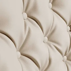 Wohnen Sessel<Kunstleder Wohnzimmersessel in Beige und Buche - That