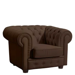 Wohnen Sessel<Kunstledersessel im Chesterfield Look - Cementa