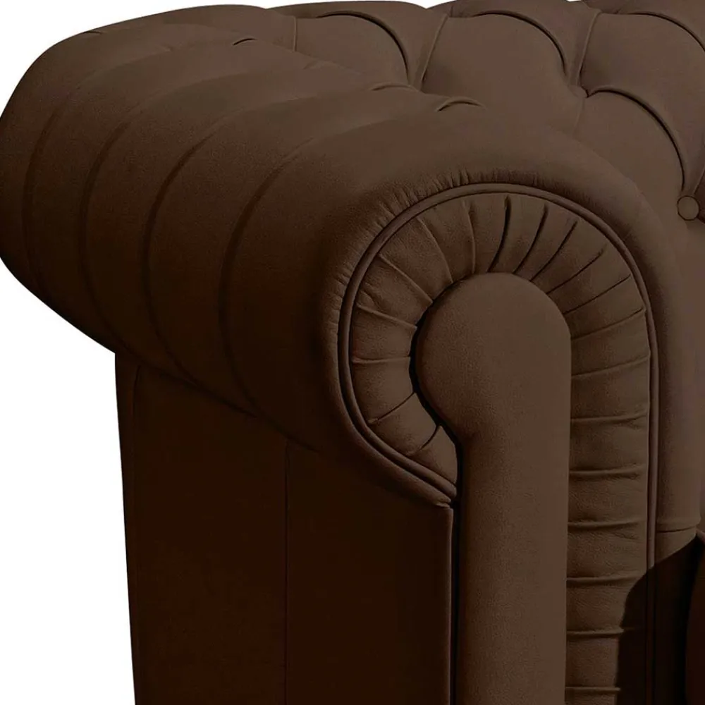 Wohnen Sessel<Kunstledersessel im Chesterfield Look - Cementa