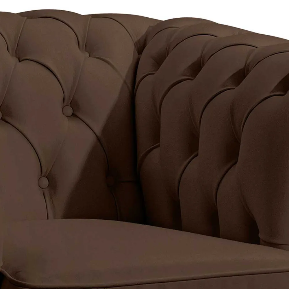 Wohnen Sessel<Kunstledersessel im Chesterfield Look - Cementa
