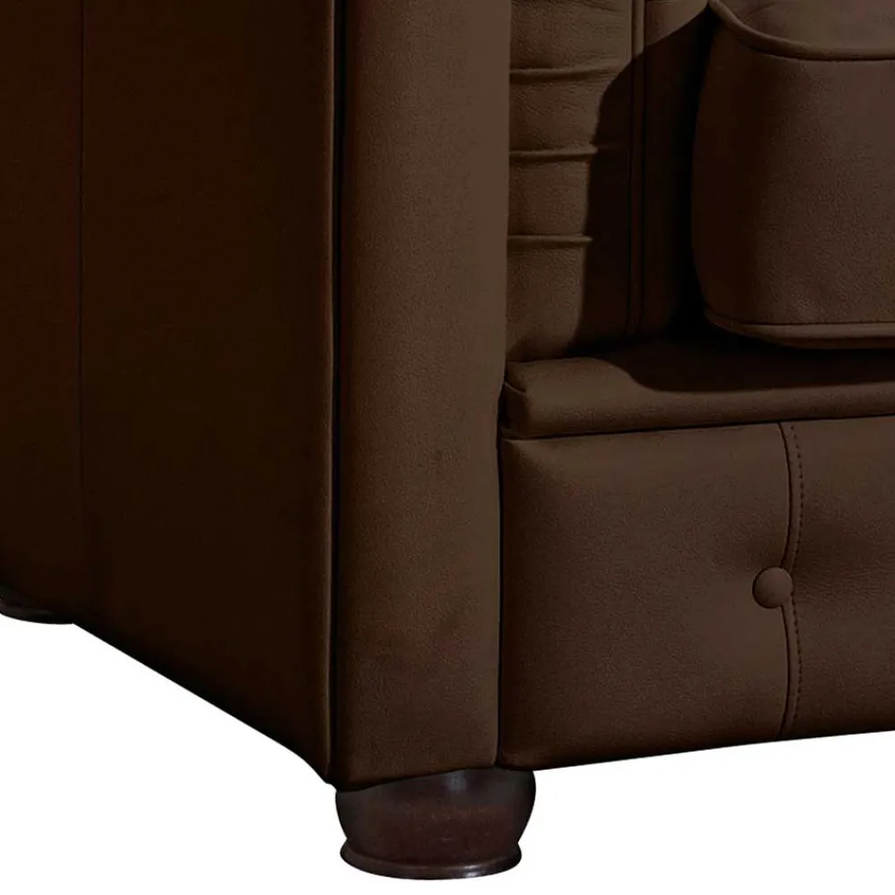Wohnen Sessel<Kunstledersessel im Chesterfield Look - Cementa