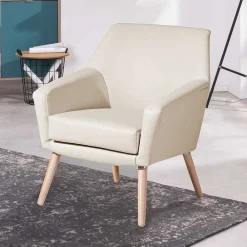 Wohnen Sessel<Kunstledersessel in Beige - Dave