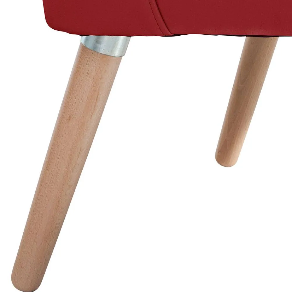 Wohnen Sessel<Kunstledersessel in Rot - Lilano