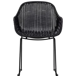 Wohnen Stühle<Kunstrattan Stühle in Schwarz - Delhia (2er Set)