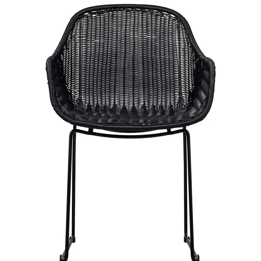 Wohnen Stühle<Kunstrattan Stühle in Schwarz - Delhia (2er Set)