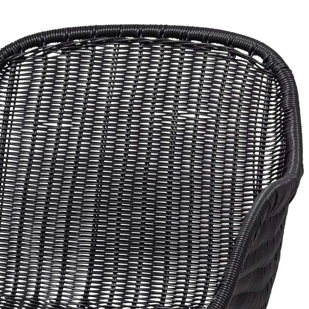 Wohnen Stühle<Kunstrattan Stühle in Schwarz - Delhia (2er Set)