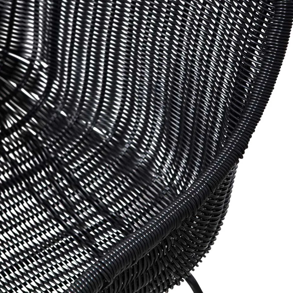 Wohnen Stühle<Kunstrattan Stühle in Schwarz - Delhia (2er Set)