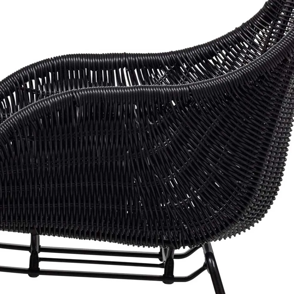 Wohnen Stühle<Kunstrattan Stühle in Schwarz - Delhia (2er Set)