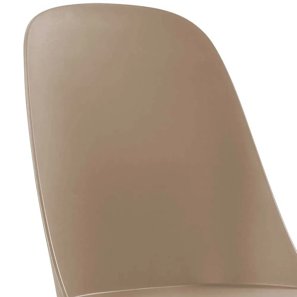 Wohnen Stühle<Kunststoffstühle in Taupe - Jocen (4er Set)
