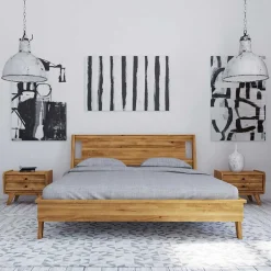 Wohnen Betten<Kurzes Bett mit Unterlänge 190 cm - Hardus (dreiteilig)