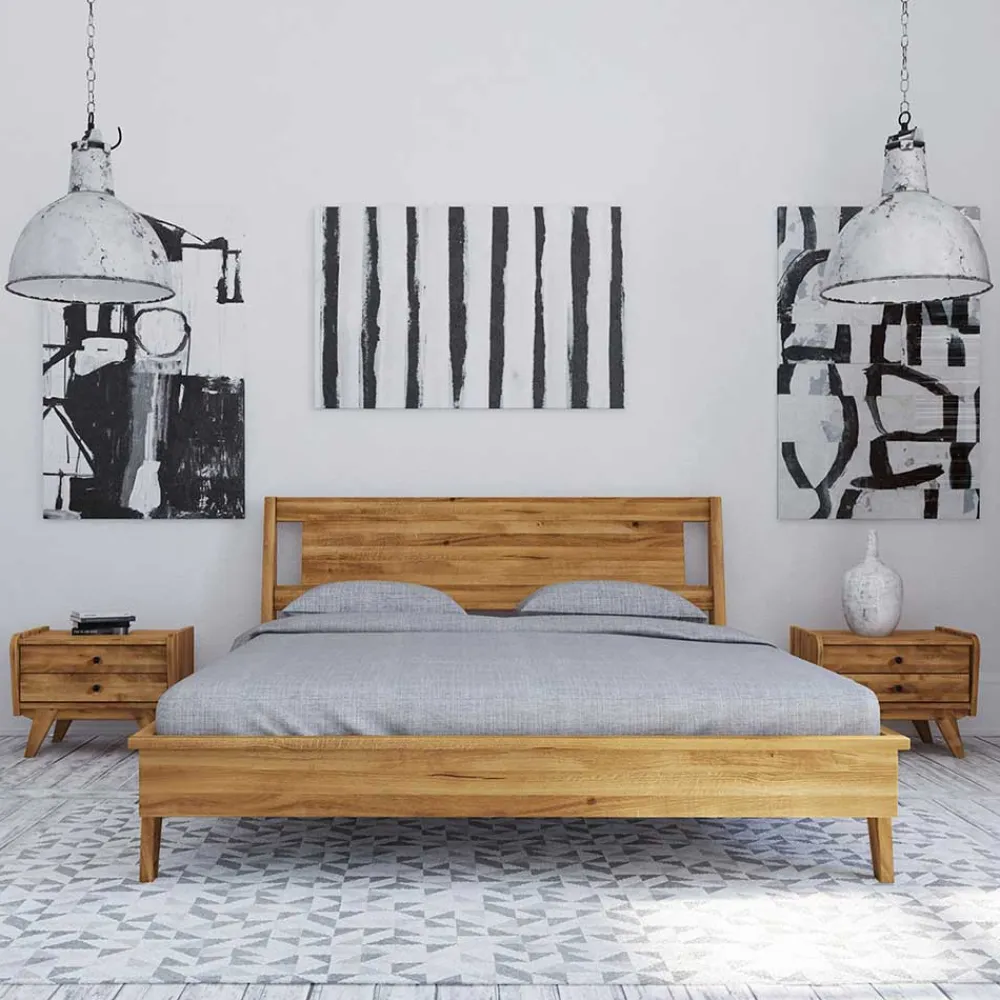 Wohnen Betten<Kurzes Bett mit Unterlänge 190 cm - Hardus (dreiteilig)