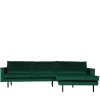 Wohnen Sofas<L Form Sofa Rundecke in Grün Samt - Distroit