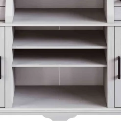 Wohnen Kommoden|Schränke<Landhaus Buffetschrank in Weiß Kiefer gewachst - Curcay