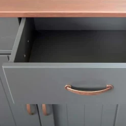 Wohnen Kommoden<Landhaus Buffetschrank in Grau & Braun - Nepplan