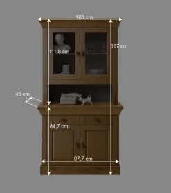 Wohnen Kommoden<Landhaus Buffetschrank Piatra aus Kiefer