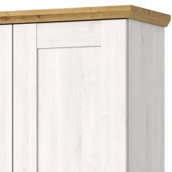 Wohnen Schränke<Landhaus Flurschrank in Holzoptik Lärche Weiß - Tocella